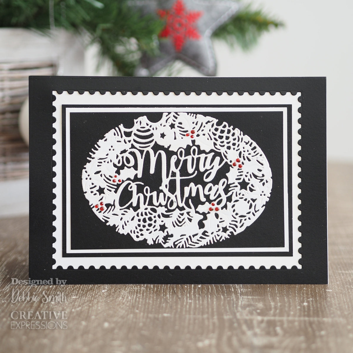 Creative Expressions Paper Panda Ornate Christmas Craft Die-2