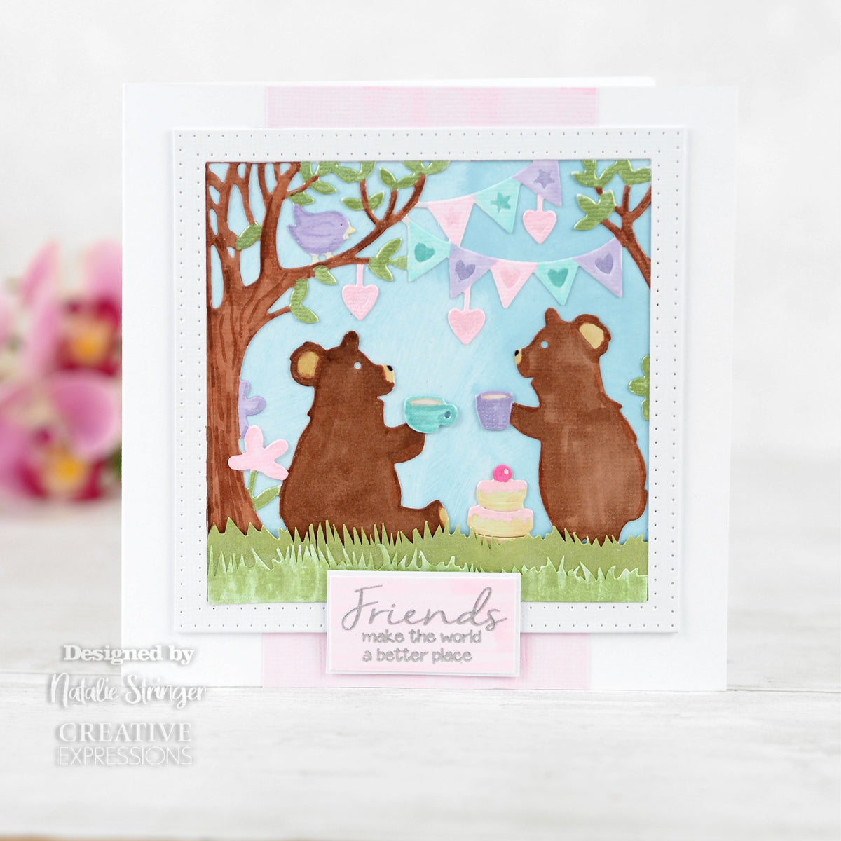 Creative Expressions Paper Panda Teddy Bears Picnic Craft Die-4