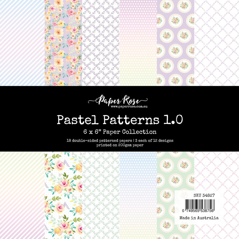 Colección de papeles Pastel Patterns 1.0 de 6x6, 34827-1