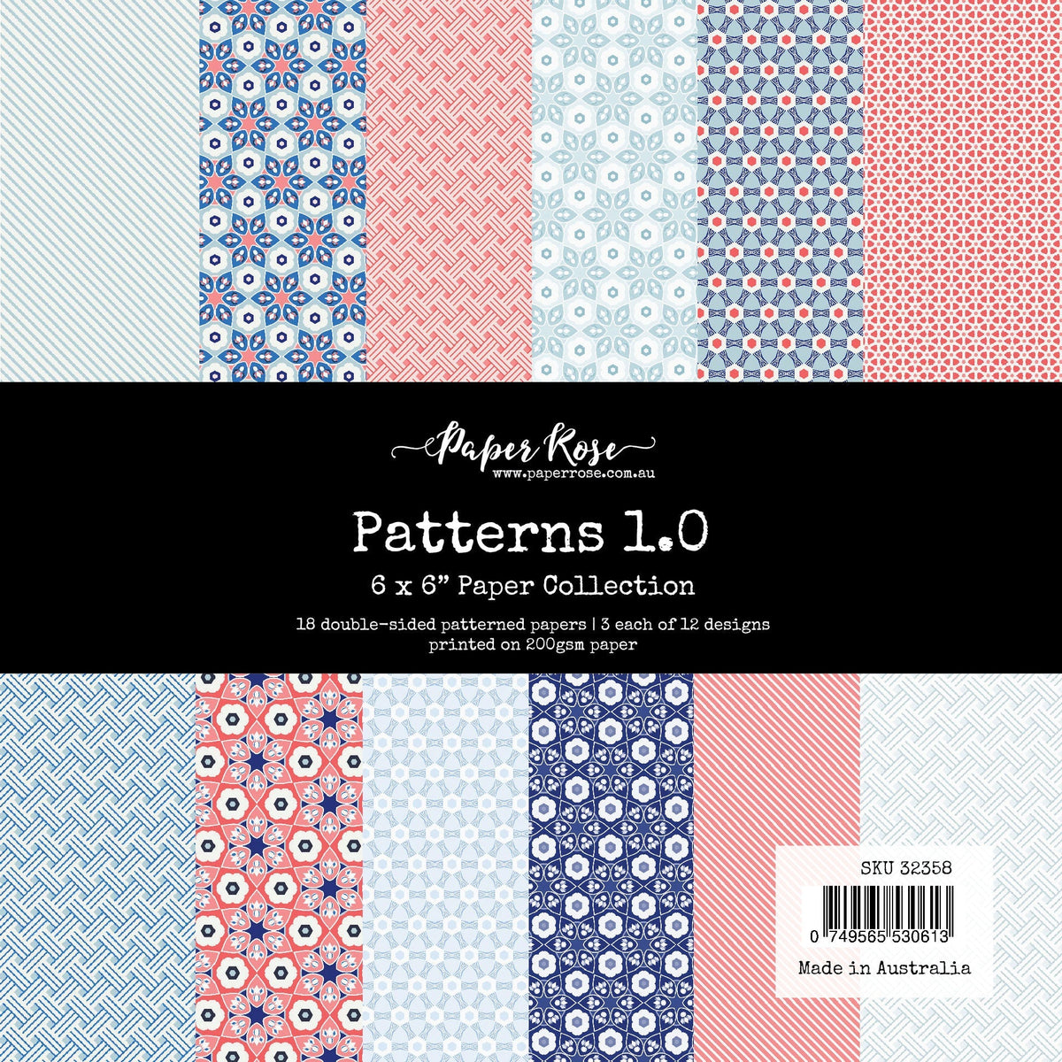 Motifs 1.0 Collection de papiers 6x6 32358-1