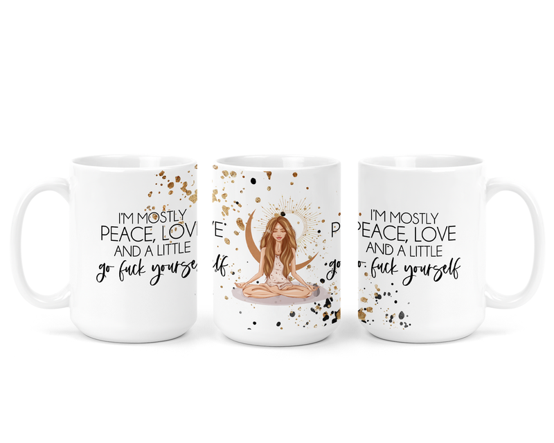 Peace Love Ceramic Mug-1