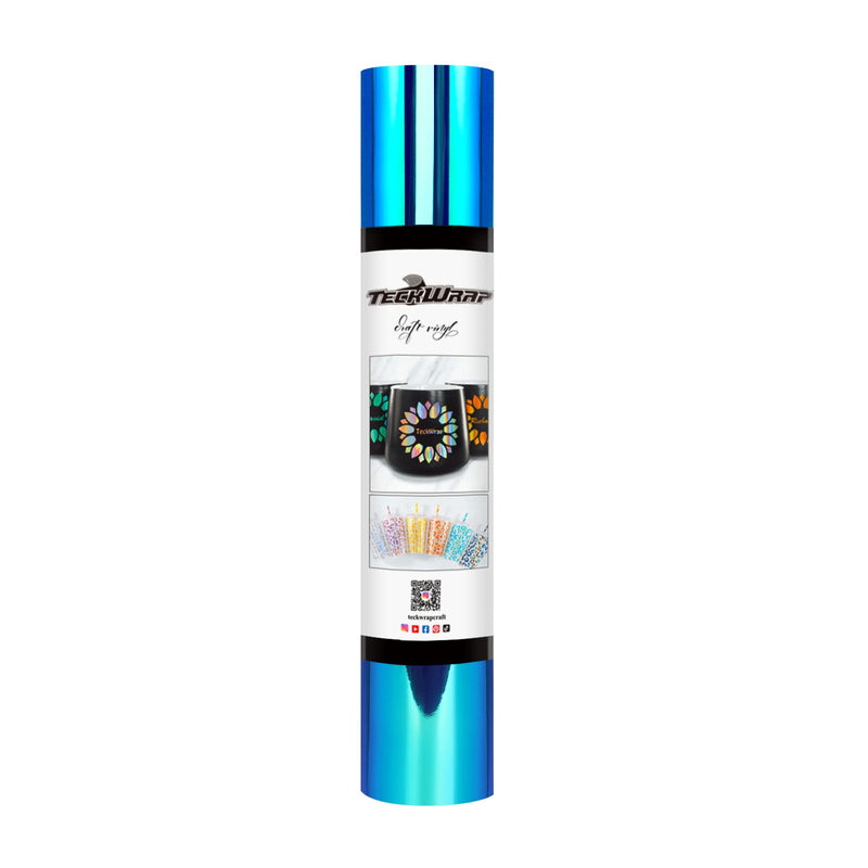 TeckWrap Opal Adhesive Vinyl - Peacock Blue | Dazzling Chrome Finish | Ideal for DIY Projects-5