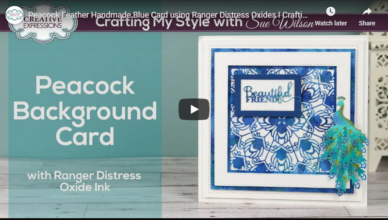 Dies by Sue Wilson Background Collection Peacock Plumage-6
