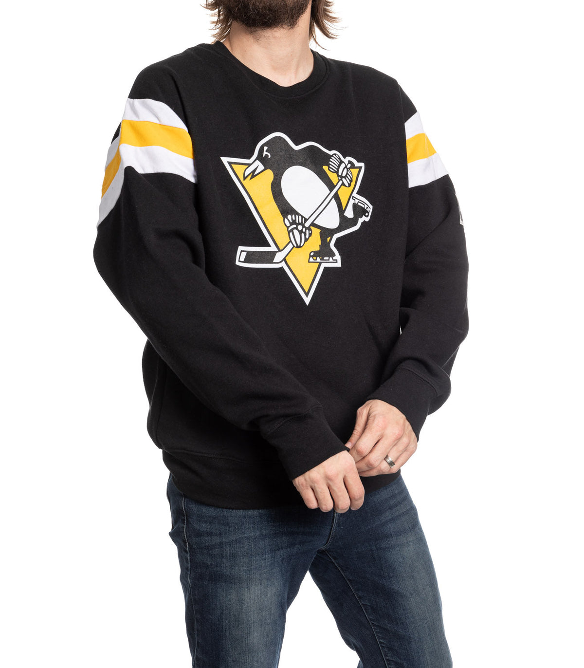 Pittsburgh Penguins Varsity Retro Style Crewneck Sweater-2