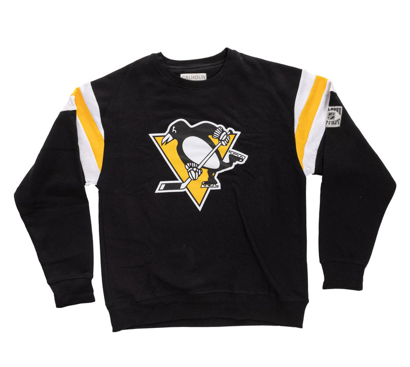 Pittsburgh Penguins Varsity Retro Style Crewneck Sweater-5