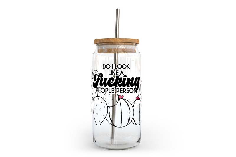 People Person Glass Can with Bamboo Lid-2