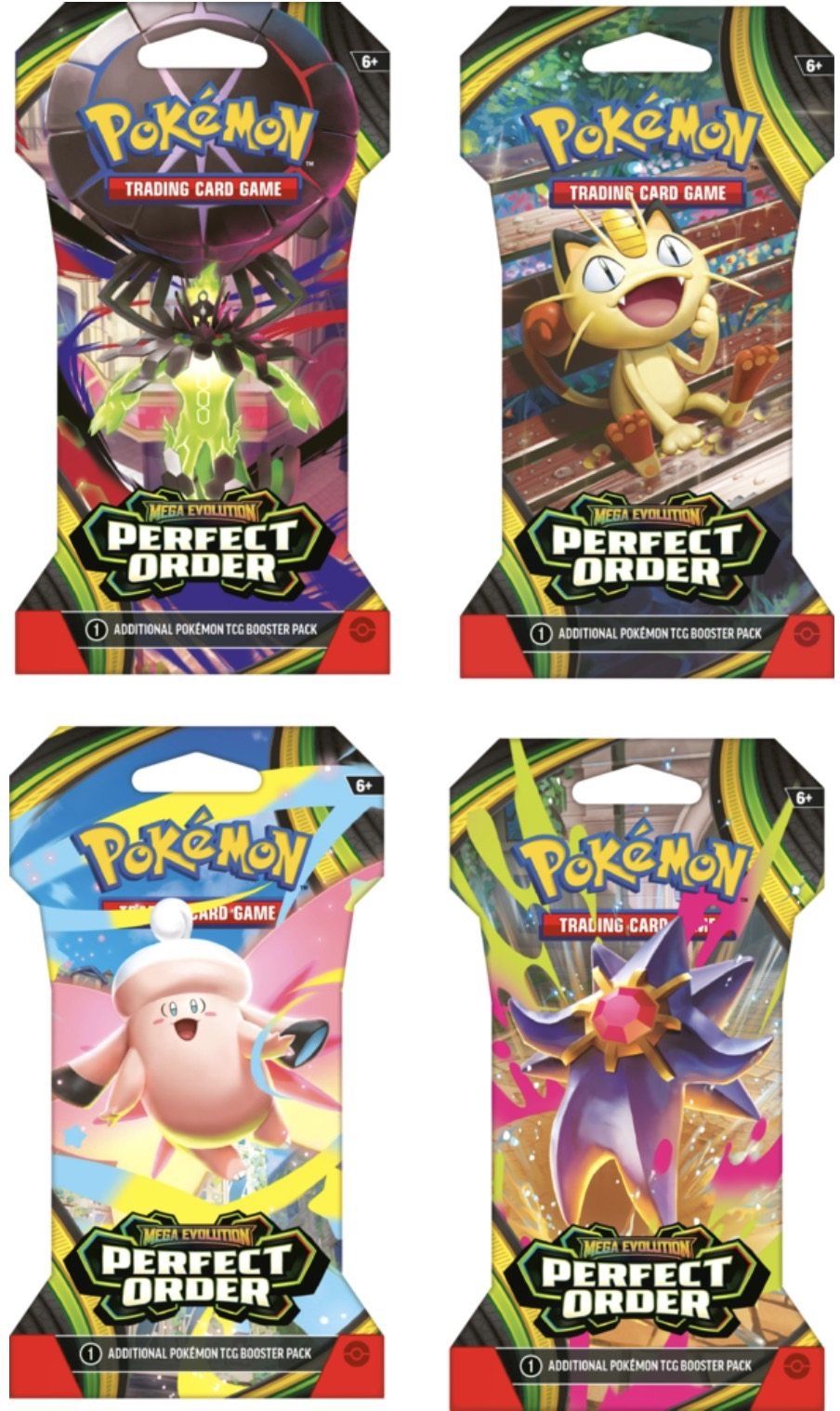 Pokémon TCG - Mega Evolution - Perfect Order - Sleeved Booster Pack-1