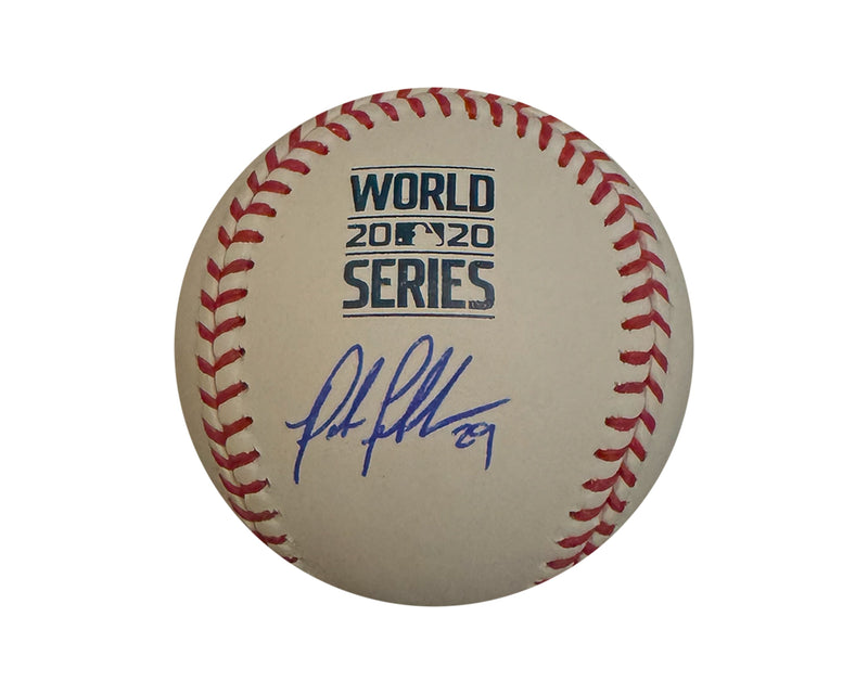 Peter Fairbanks Autographed 2020 World Series Rawlings Official Major League Baseball-1