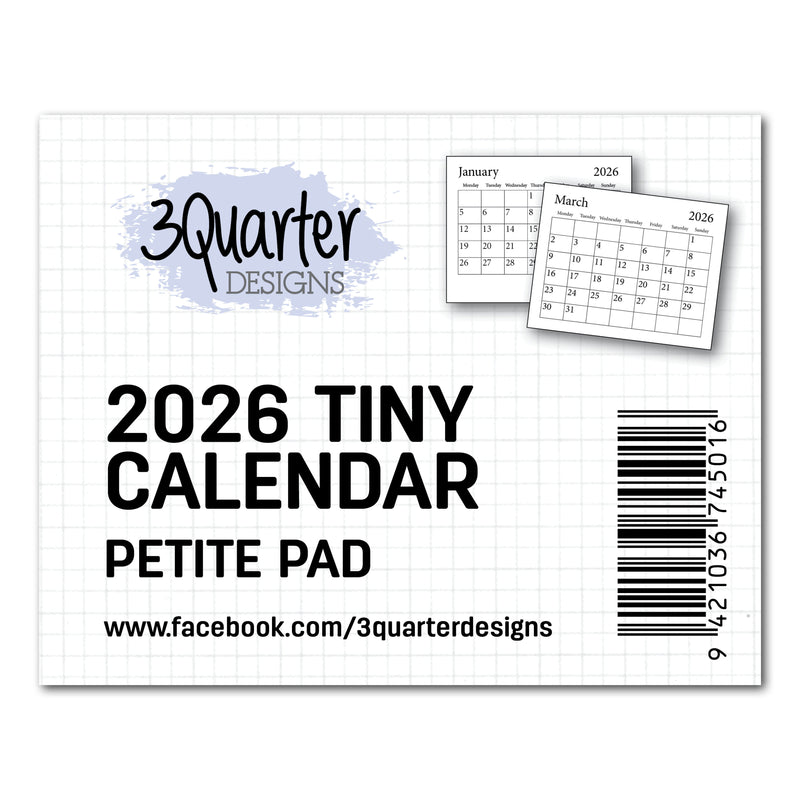 3Quarter Designs Mini Calendar 2026-1