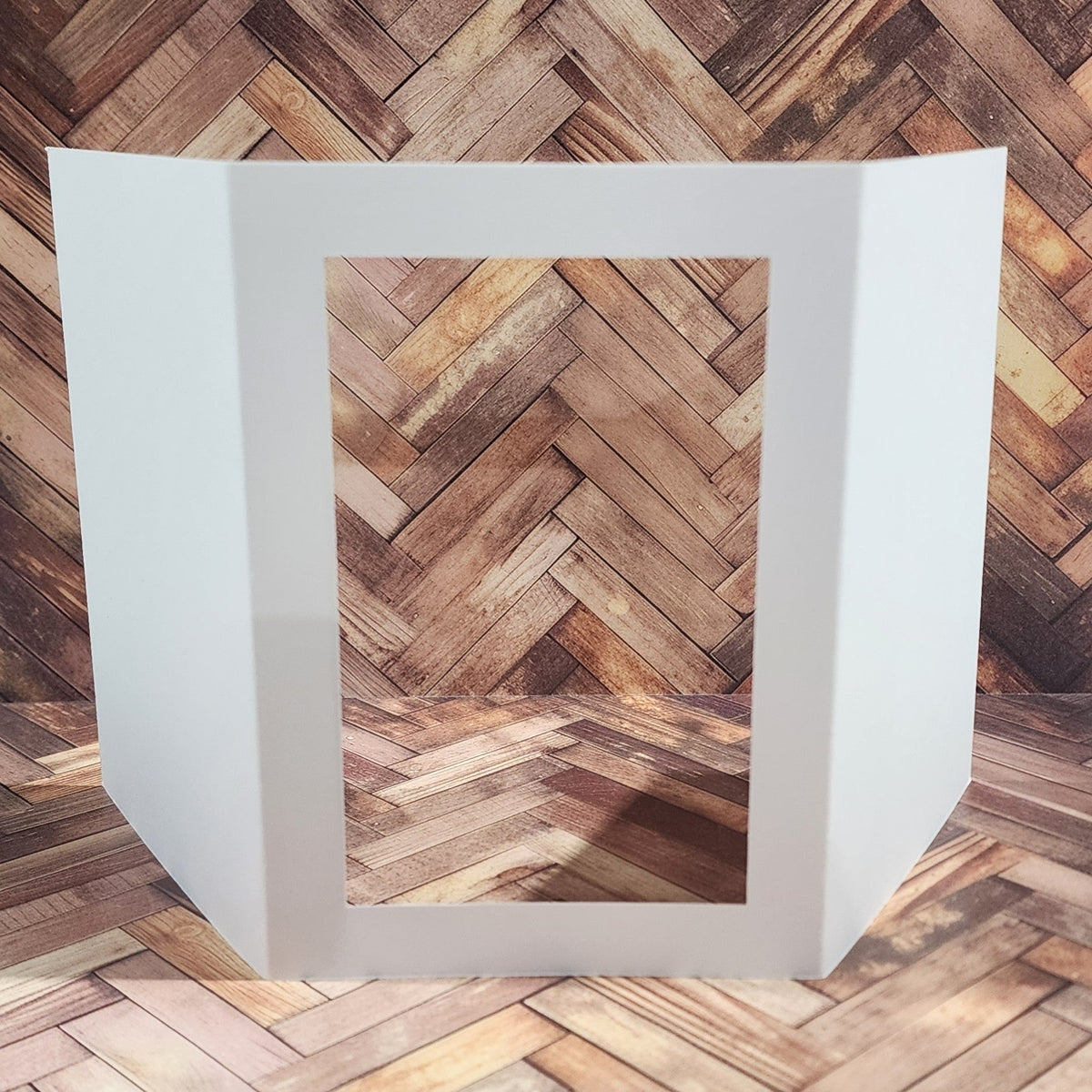 Rectangle Window Tri Fold White Card Bases - 4.25 x 5.5" - 10 pieces 34590-1