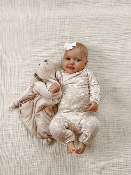 Convertible Footie | günamüna | Flora | Blush-1