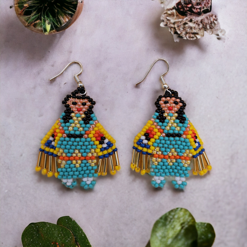 American Kachina Doll Girl Woman (TURQUOISE)-2