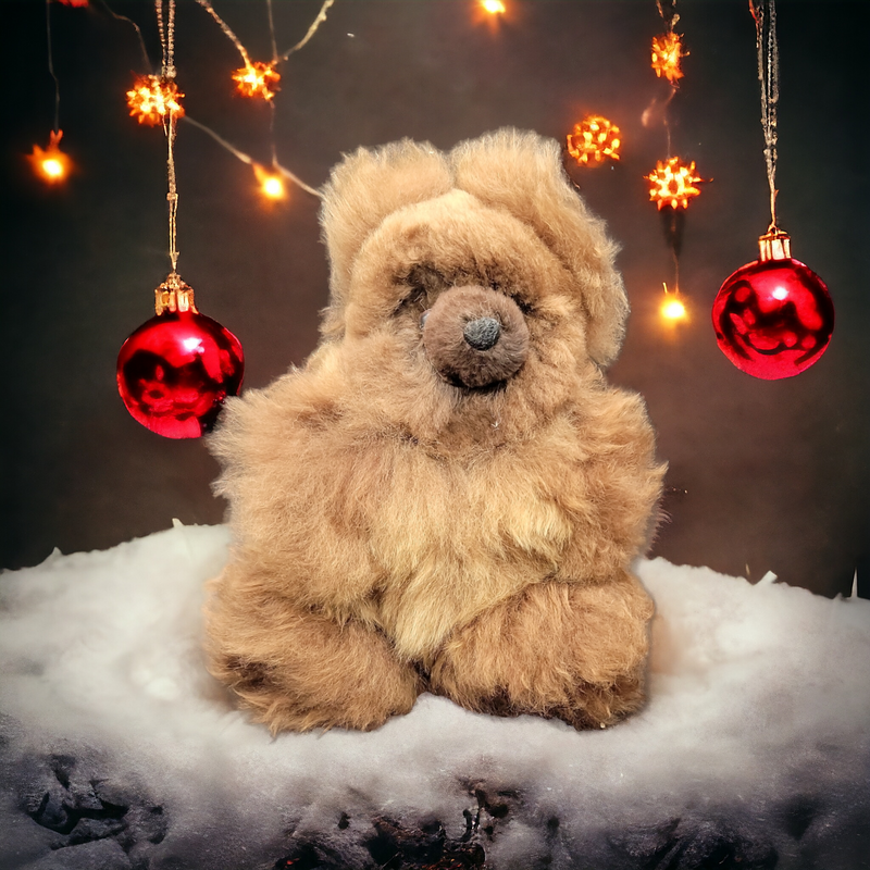 Brown Alpaca Teddy Bear-1
