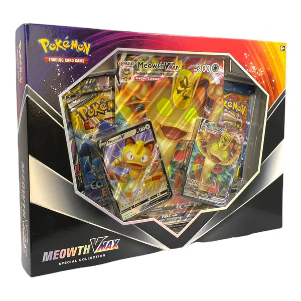 Pokémon TCG - Sword & Shield - Meowth VMAX Special Collection Box (4 packs edition)
