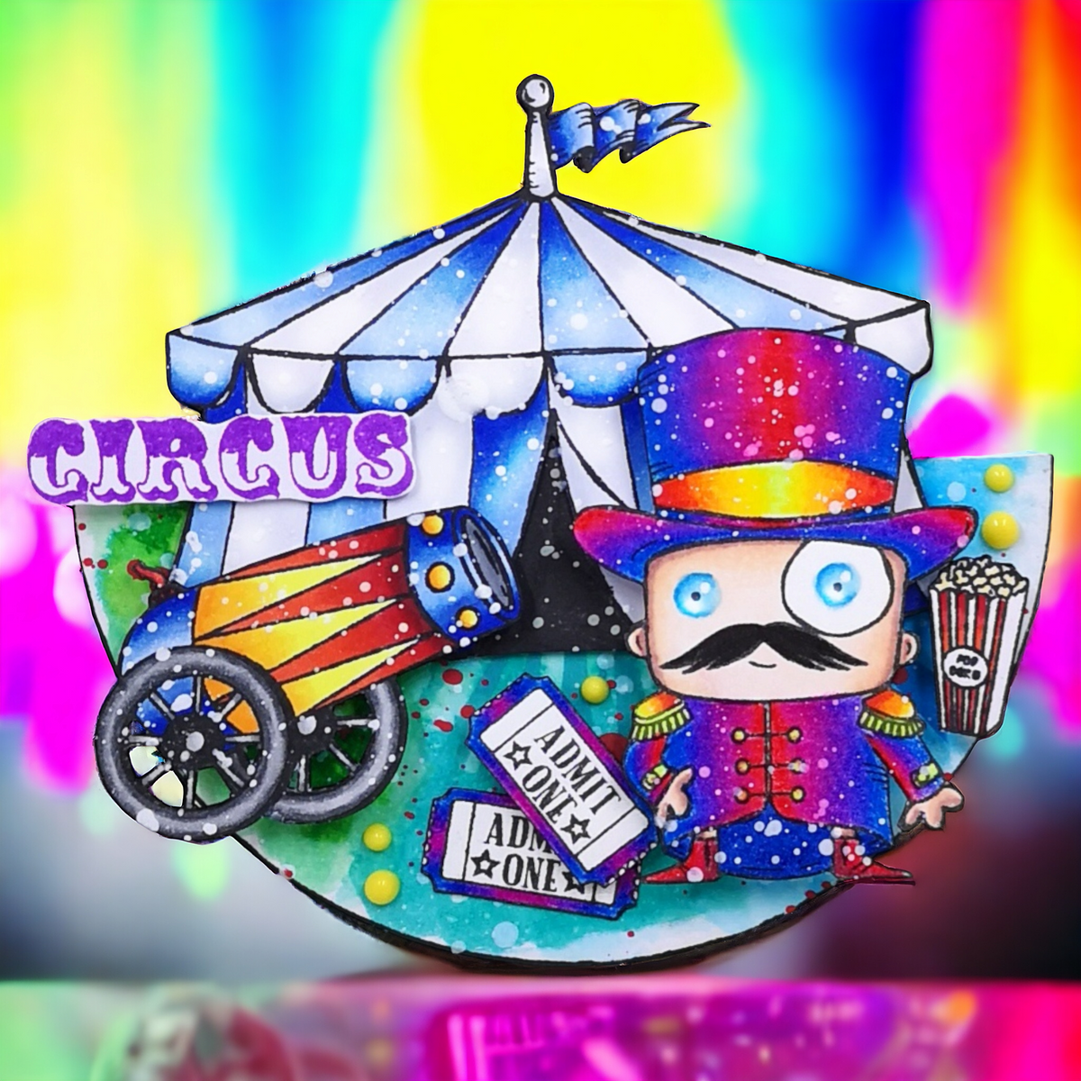 AALL and Create - A6 Stamp Set - The Big Top-13