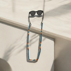 Artisan Handwoven Glasses Chain (Ocean Blue)-3