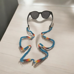 Artisan Handwoven Glasses Chain (Ocean Blue)-2