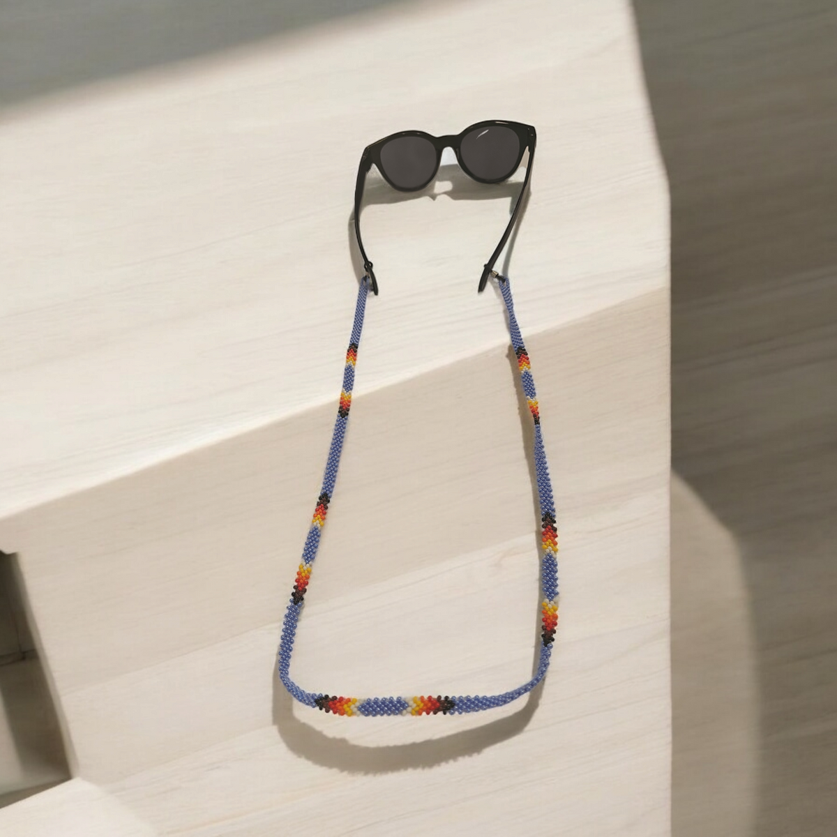 Artisan Handwoven Glasses Chain (Purple)-4