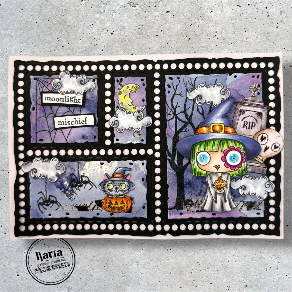 AALL and Create - A7 Stamp Set - Moonlight Mischief-6