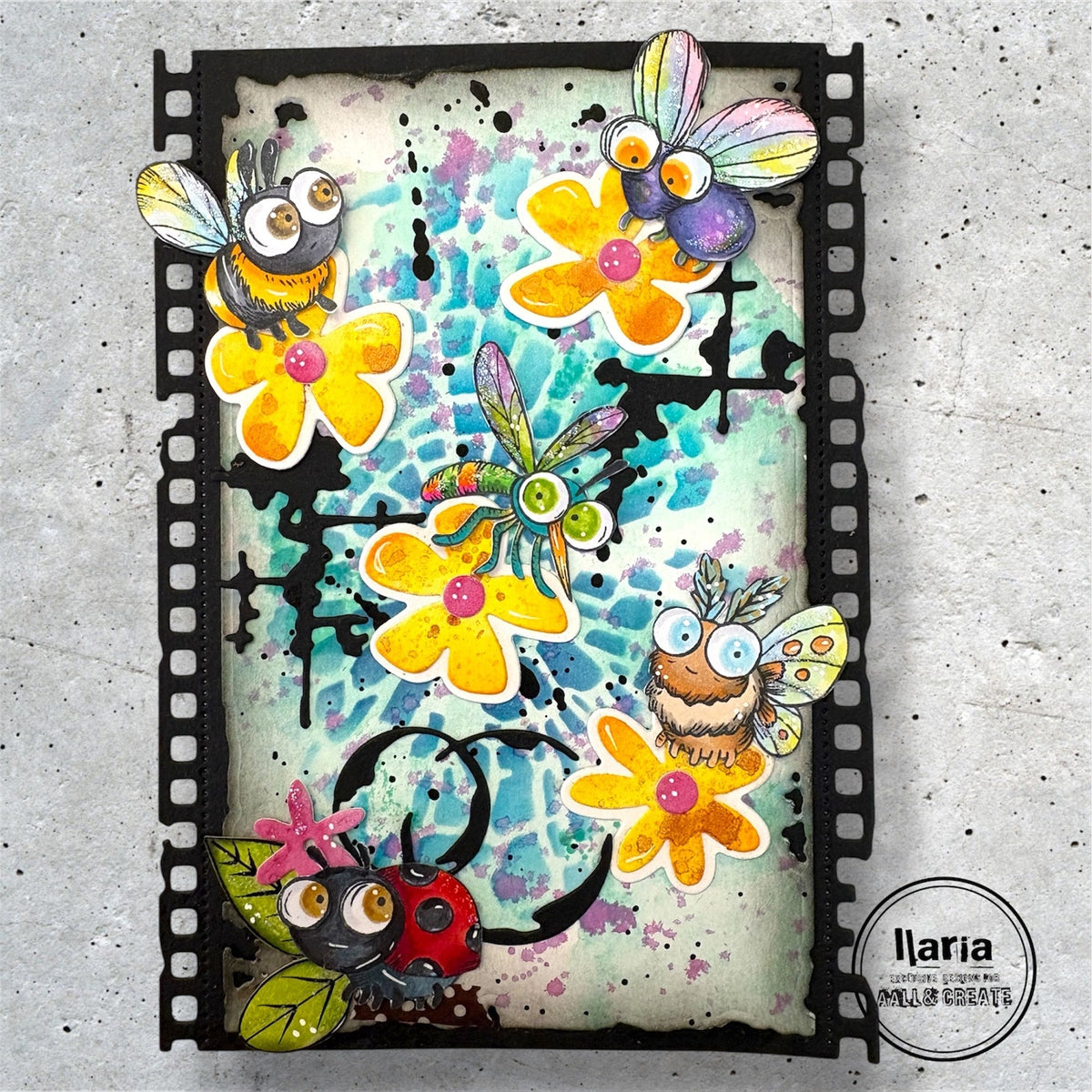 AALL and Create - A7 Stamp Set - Creepy Crawlies-5