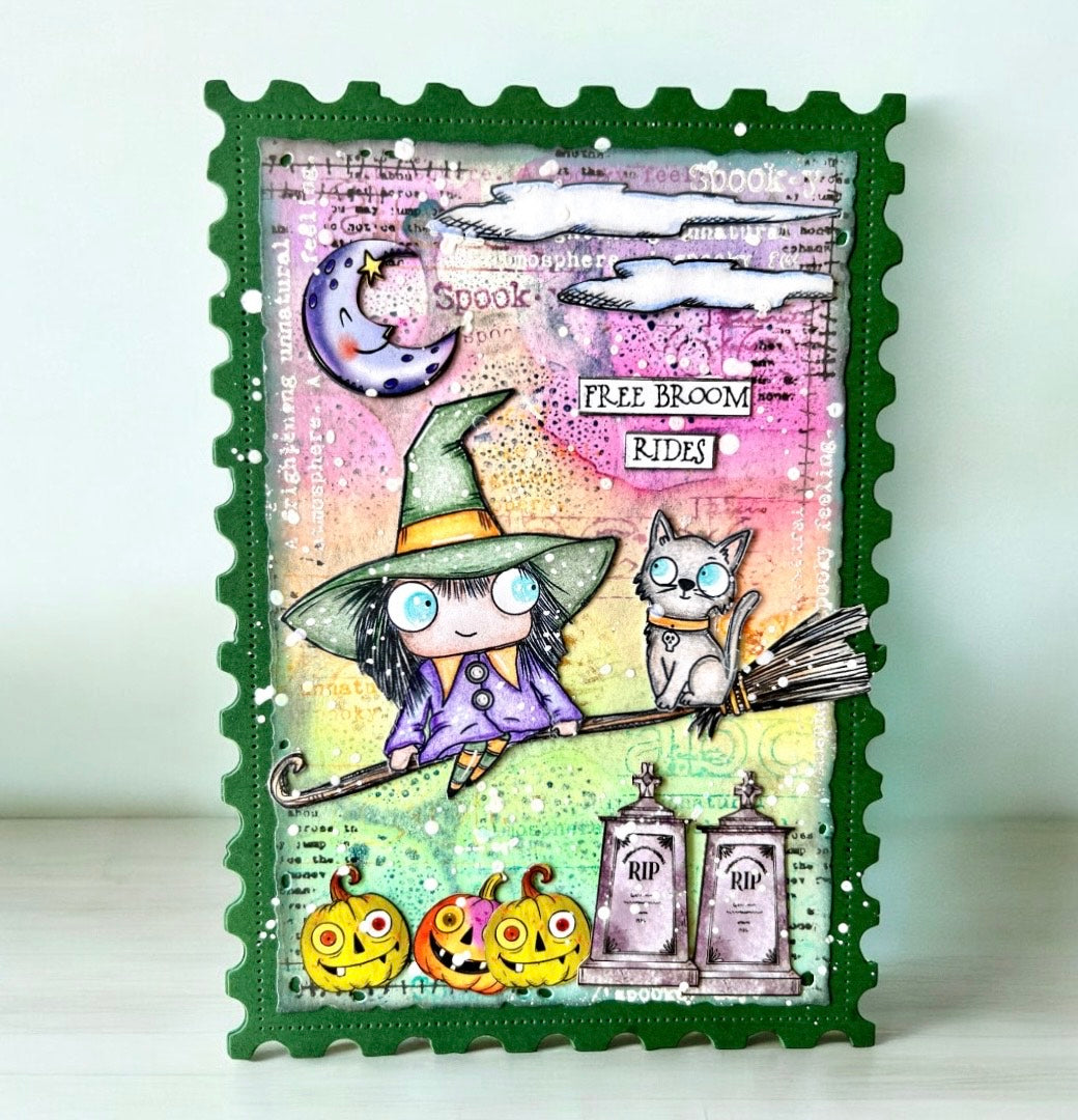 AALL and Create - A7 Stamp Set - Free Broom Rides-8