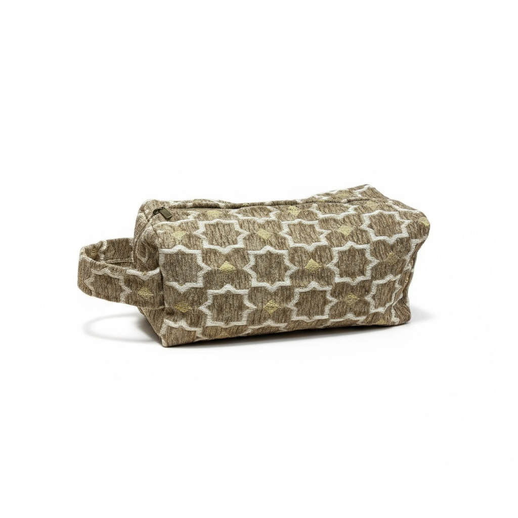 Brocade Gold Travel Bag-2