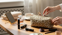 Brocade Gold Travel Bag-1