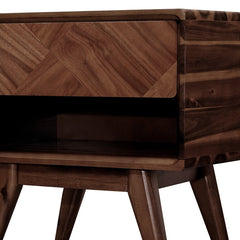 Laden Handcrafted Solid Wood Nightstand-16
