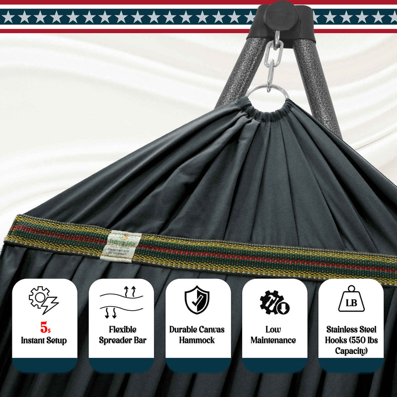 Uniki Canvas Hammock with Stand-42