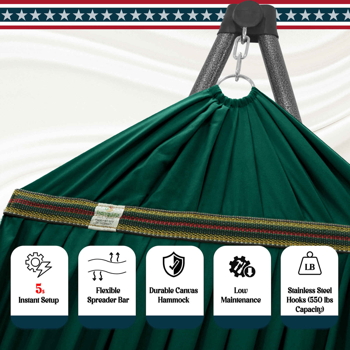 Uniki Canvas Hammock with Stand-33
