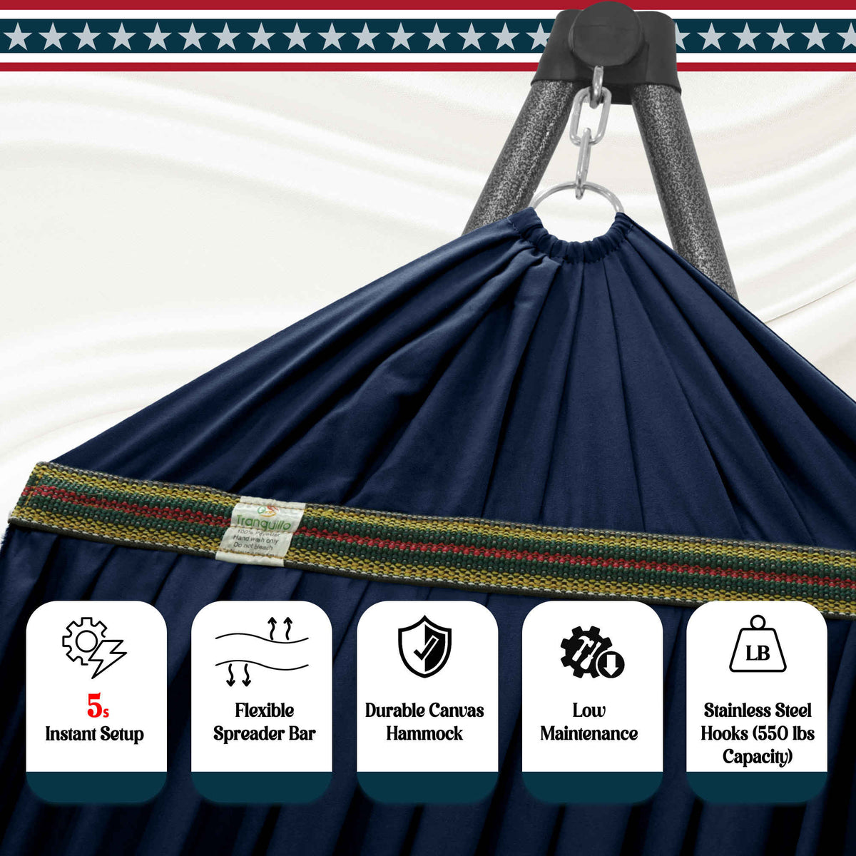 Uniki Canvas Hammock with Stand-51