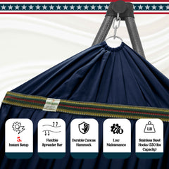 Uniki Canvas Hammock with Stand-51