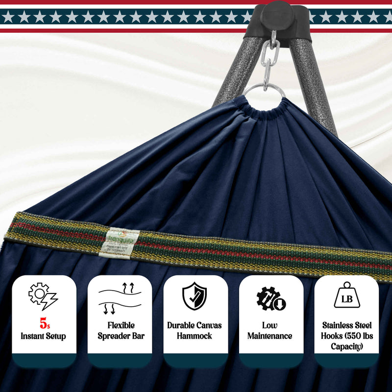 Uniki Canvas Hammock with Stand-51