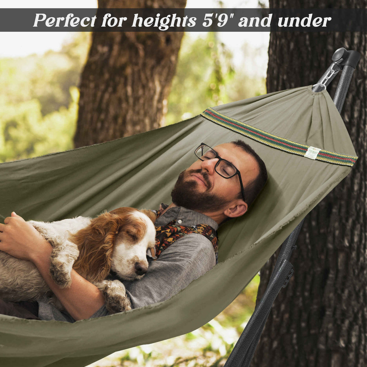 Uniki Canvas Hammock with Stand-25