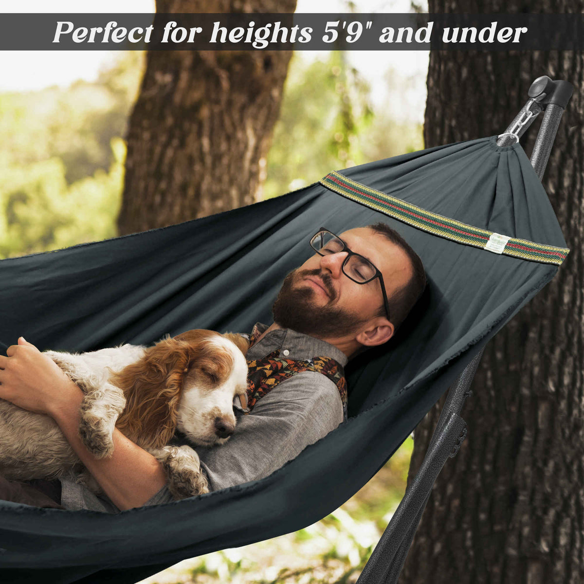 Uniki Canvas Hammock with Stand-43
