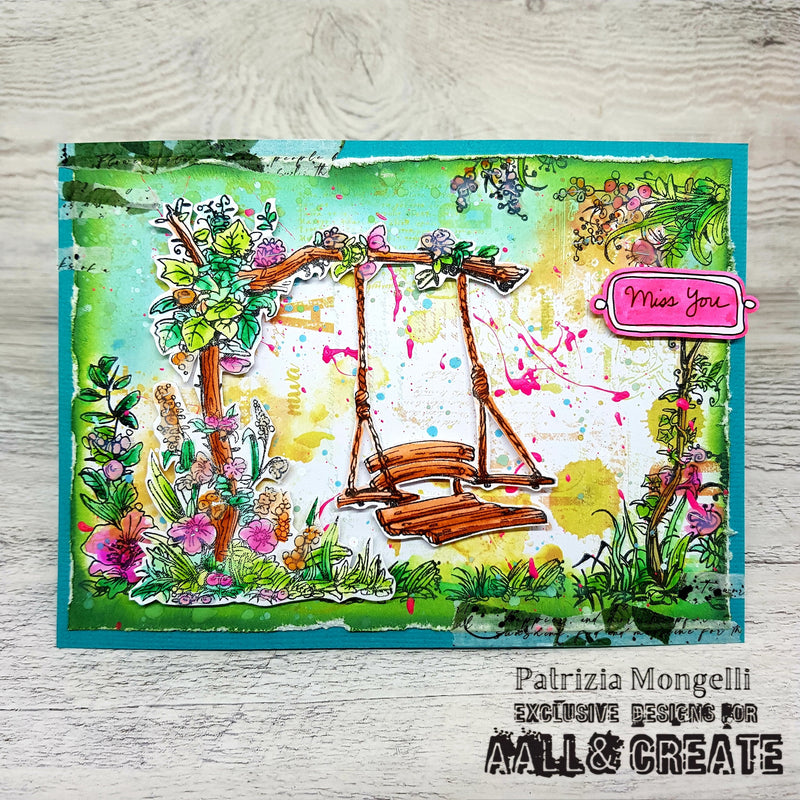 AALL and Create - Set de tampons A6 - Swing Garden-4
