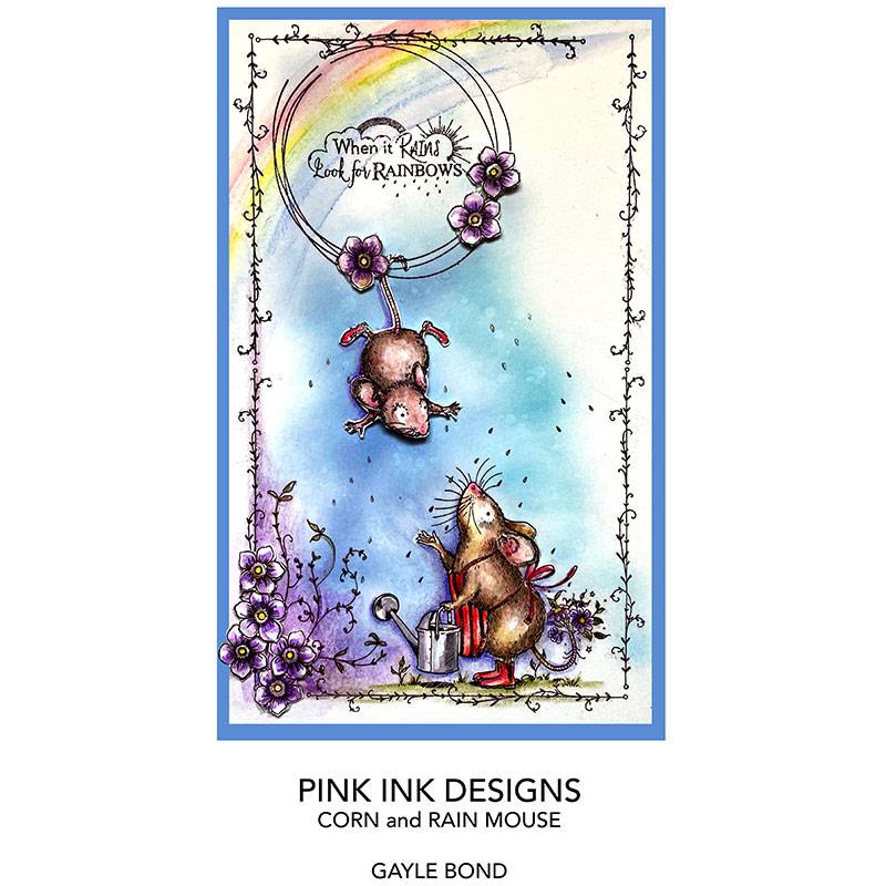Pink Ink Designs Corn Mouse A7 Clear Stamp-5