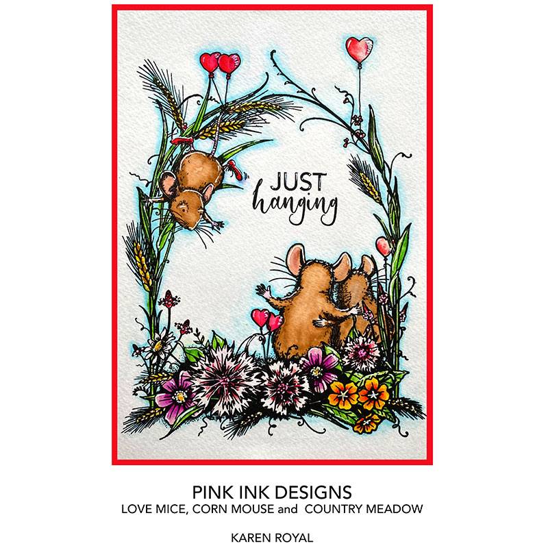 Pink Ink Designs Corn Mouse A7 Clear Stamp-4