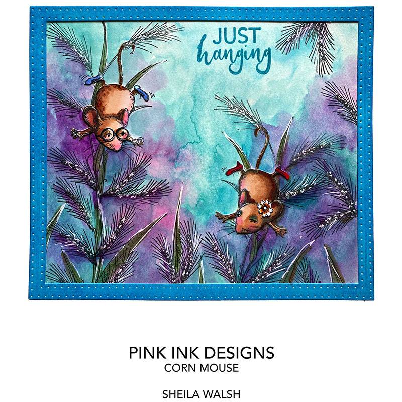 Pink Ink Designs Corn Mouse A7 Clear Stamp-2