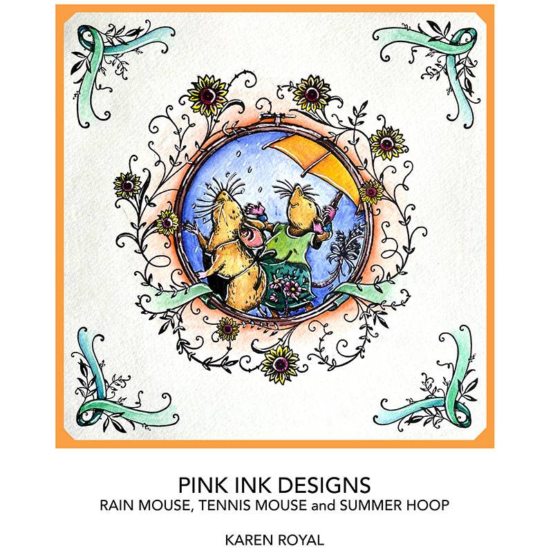 Pink Ink Designs Rain Mouse A7 Clear Stamp-4