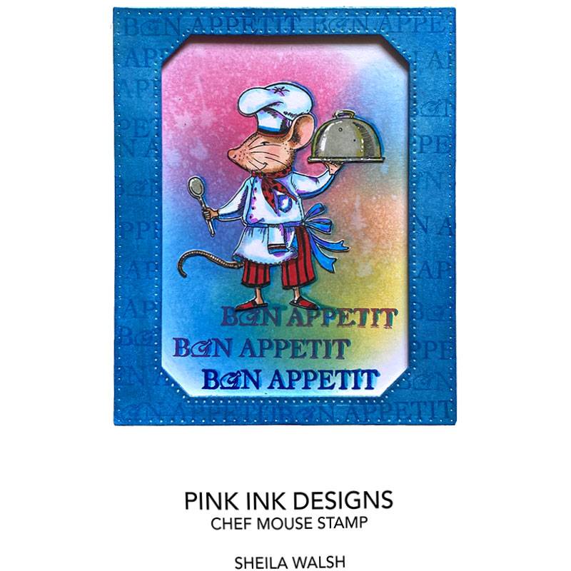 Pink Ink Designs Chef Mouse A7 Clear Stamp-3