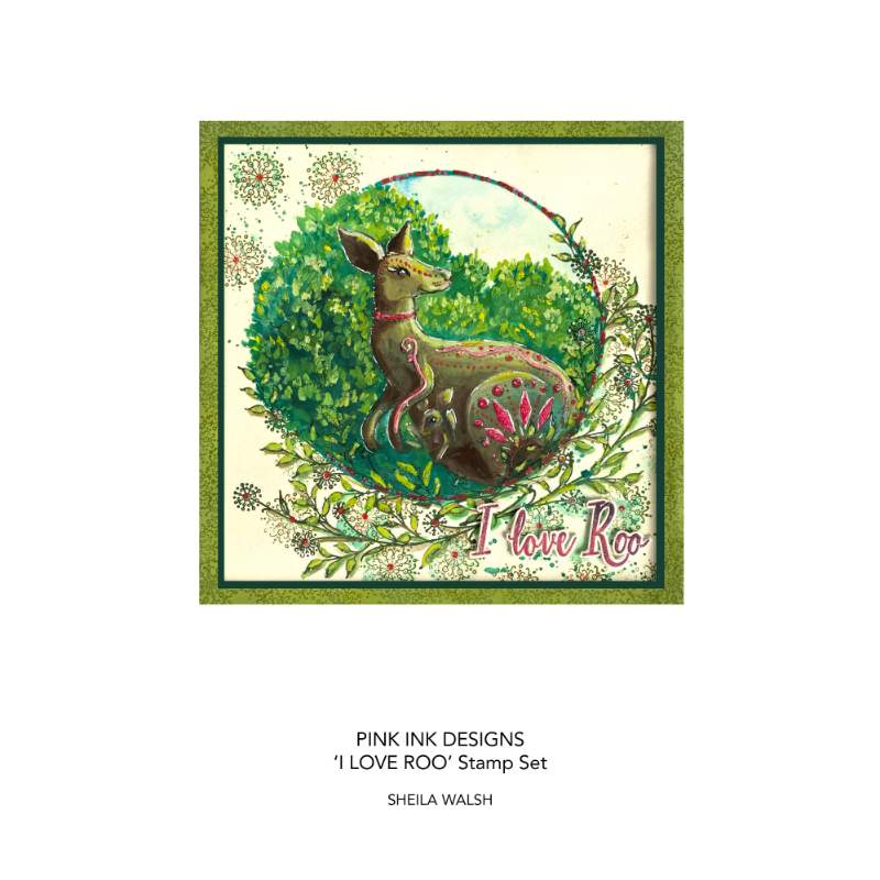 Pink Ink Designs I Love Roo 6 in x 8 in Clear Stamp Set-6
