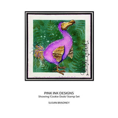 Pink Ink Designs Cookie Dodo 6 in x 8 in Clear Stamp Set-2