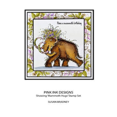 Pink Ink Designs Mammoth Hugs 6 in x 8 in Clear Stamp Set-3