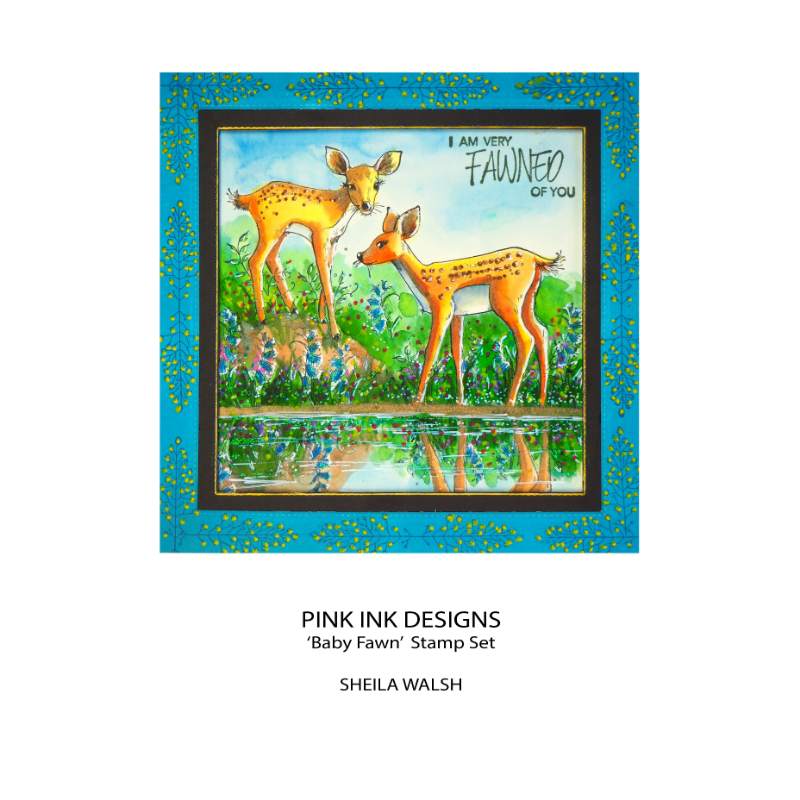 Pink Ink Designs Fawn 6 in x 8 in Clear Stamp Set-3