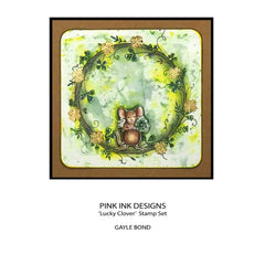 Pink Ink Designs Lucky Clover 6 in x 8 in Clear Stamp Set-10