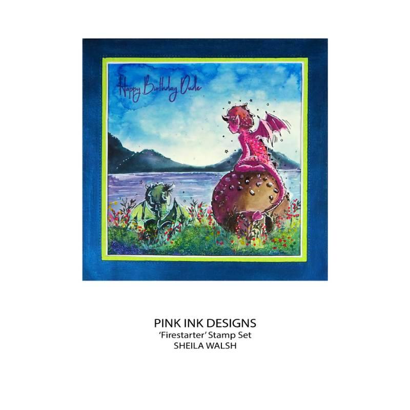 Pink Ink Designs Firestarter 6 in x 8 in Clear Stamp Set-6