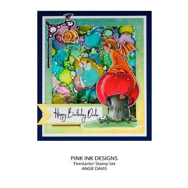 Pink Ink Designs Firestarter 6 in x 8 in Clear Stamp Set-14