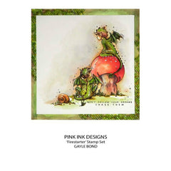 Pink Ink Designs Firestarter 6 in x 8 in Clear Stamp Set-10