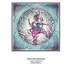 Pink Ink Designs Clara 6 in x 8 in Clear Stamp Set-6